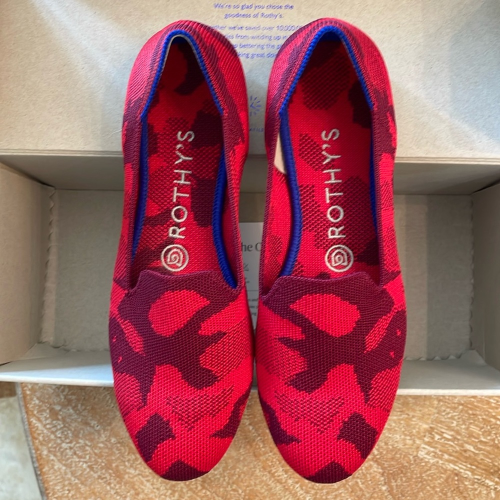 Rothy’s Red Camo Loafer